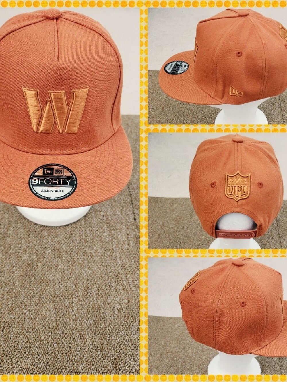 WASHINGTON COMMANDERS NFL FOOTBALL SNAPBACK HAT.